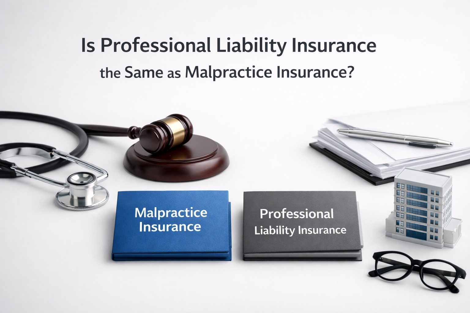 Is professional liability insurance the same as malpractice insurance comparison image with professional liability and malpractice insurance documents
