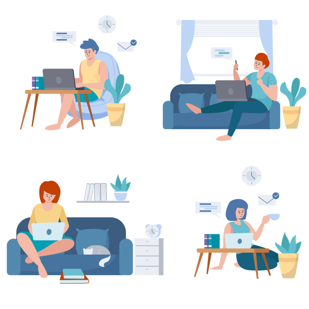 rofessionals working from home in virtual sessions, highlighting liability exposure and malpractice insurance for social workers